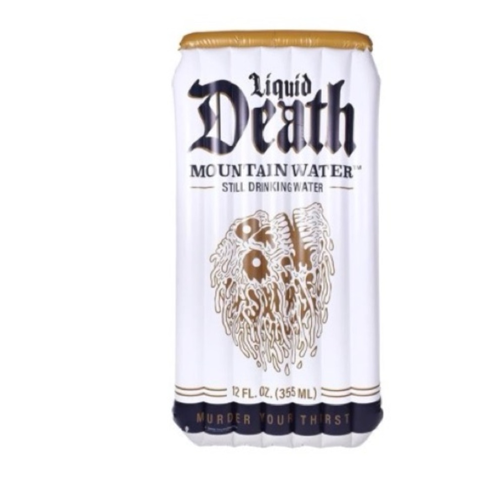 Liquid Death Pool Float – Extra Large Inflatable Floatie for Pool, Beach & Lake